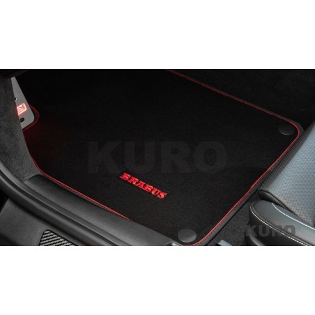 BRABUS Welur dywaniki podłogowe czarny