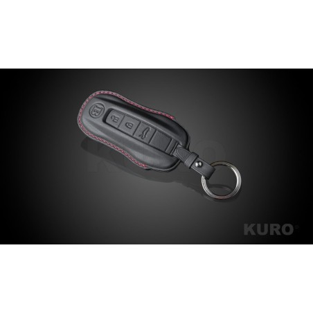 BRABUS Skóra key nakładka czarny-czerwony