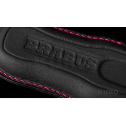 BRABUS Skóra key nakładka czarny-czerwony