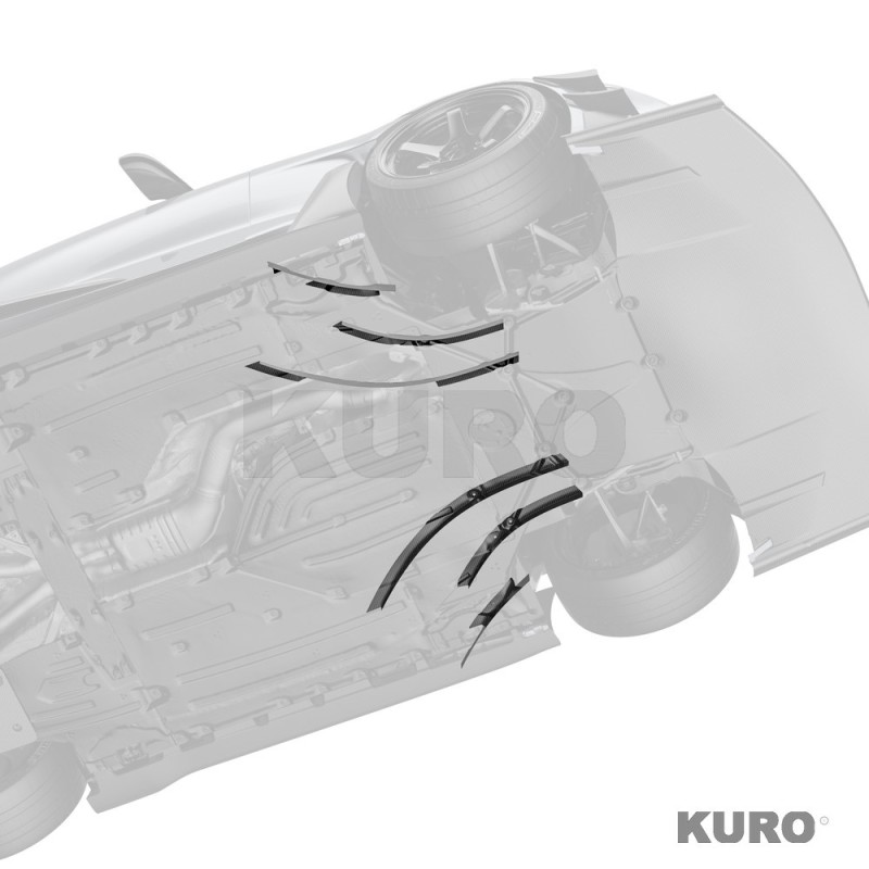 Toyota GR Supra ARD prepreg wyścigowy Undervanes