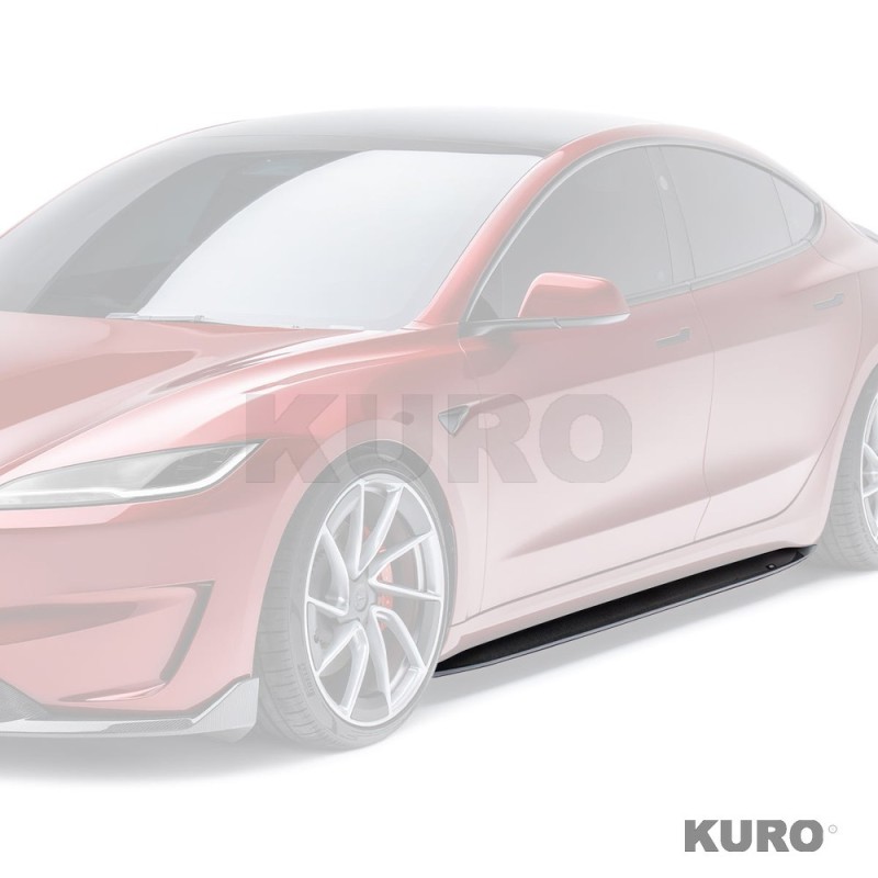 Tesla Model 3 Highland & Performance carbon progi boczne
