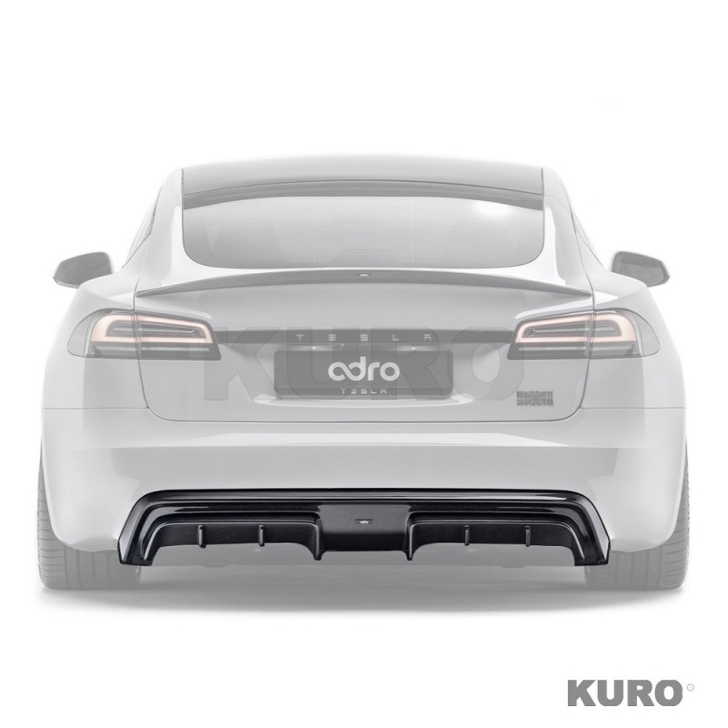 Tesla Model S Plaid prepreg dyfuzor tylny
