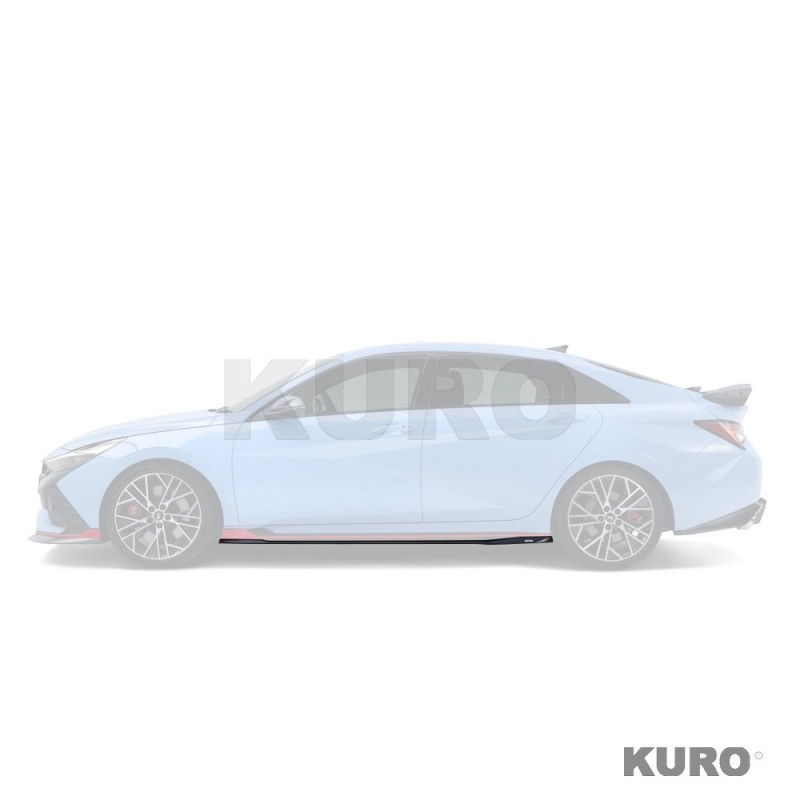 Hyundai Elantra N carbon progi boczne V1