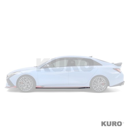 Hyundai Elantra N carbon progi boczne V1