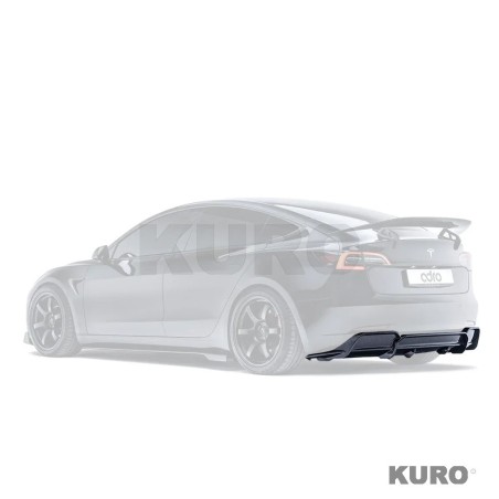 Tesla Model 3 carbon dyfuzor tylny V2
