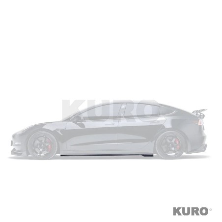 Tesla Model 3 carbon progi boczne V2