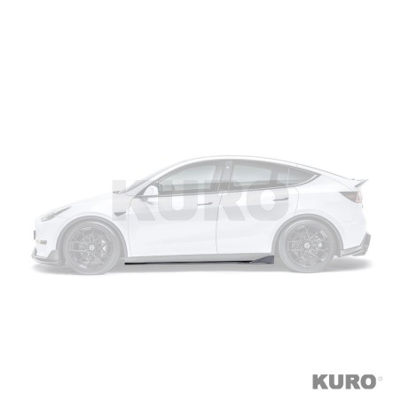 Tesla Model Y carbon progi boczne V2