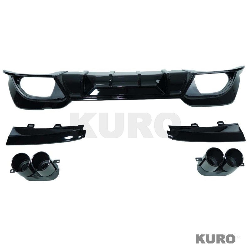BMW 3 SERIES G20/G21 2018-2022 PRE-LCI gloss black dyfuzor i TIPS - V3
