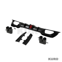 BMW G20/G21 3 SERIES 2019-2022 PRE LCI połysk LED BLACK dyfuzor z TIPS
