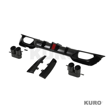 BMW G20/G21 3 SERIES 2019-2022 PRE LCI połysk LED BLACK dyfuzor z TIPS
