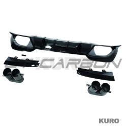 BMW 3 SERIES G20/G21 2018-2022 PRE-LCI gloss black dyfuzor i TIPS - V3