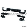BMW 3 SERIES G20/G21 2018-2022 PRE-LCI gloss black dyfuzor i TIPS - V3