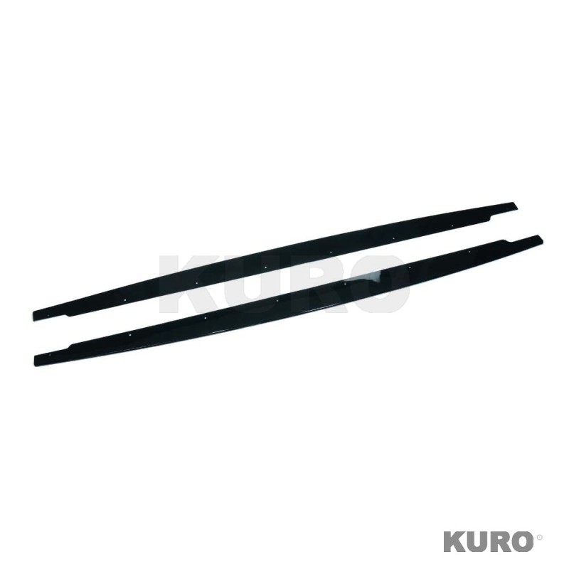 BMW M3 E90/E92 2006-2013 gloss black progi boczne - V2