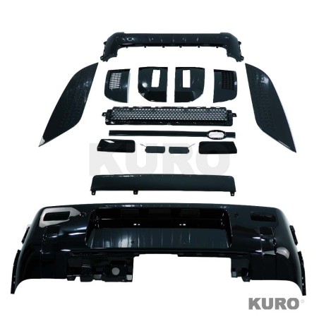 LAND ROVER DEFENDER L663 90/110/130 gloss black zderzak i listwa pakiet