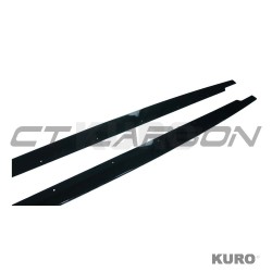 BMW M3 E90/E92 2006-2013 gloss black progi boczne - V2