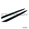 BMW M3 E90/E92 2006-2013 gloss black progi boczne - V2