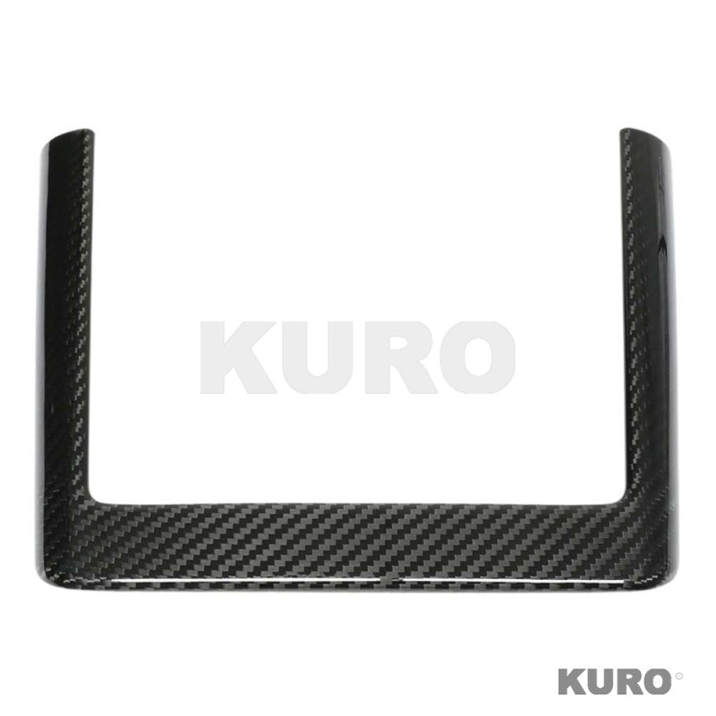 TESLA MODEL Y 2025+ po liftingu carbon suchy (dry) CARBON WIRELESS CHARGER FRAME osłona - V1