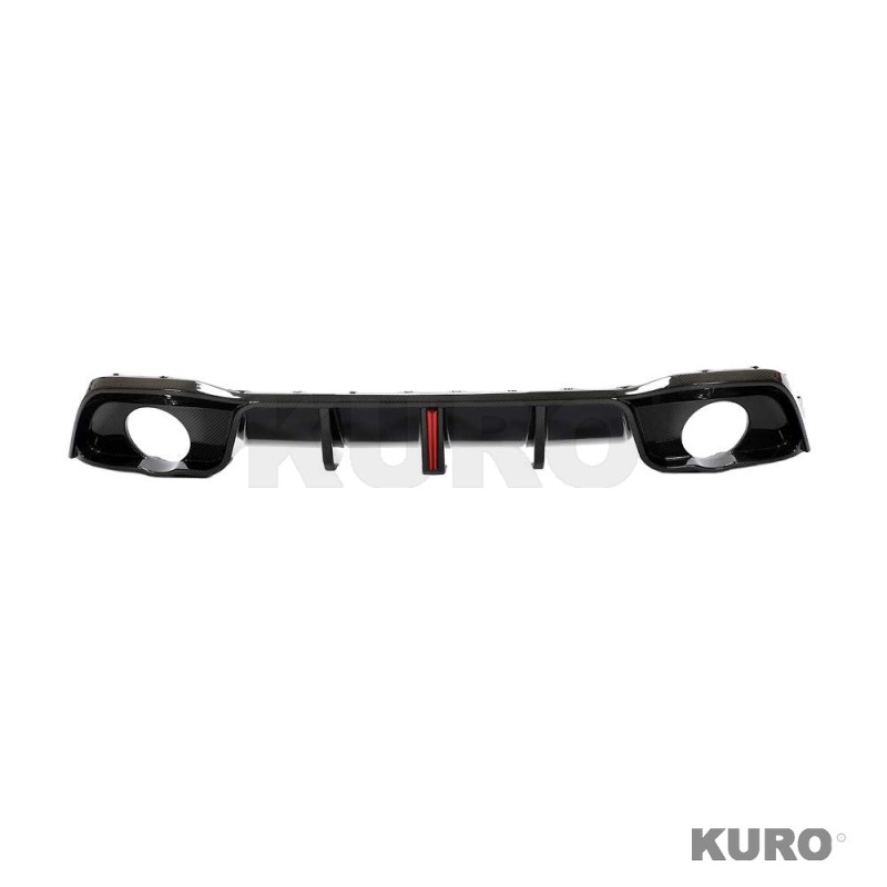 VOLKSWAGEN GOLF MK8/8.5 GTI/GTD 2021+ carbon dyfuzor z LED