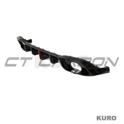 VOLKSWAGEN GOLF MK8/8.5 GTI/GTD 2021+ carbon dyfuzor z LED