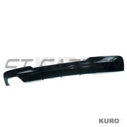 BMW F10/F18 5 SERIES PRE-LCI gloss black TWIN lewy dyfuzor - V2