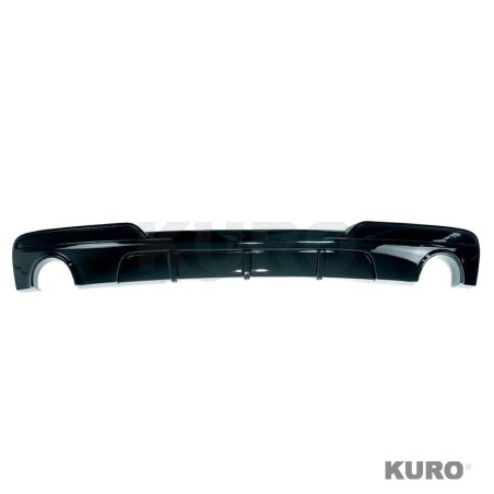 BMW 5 SERIES F10 gloss black DUAL EXIT dyfuzor - V1