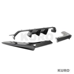 BMW M3/M4 F80/F82/F83 2014-2020 carbon suchy (dry) CARBON dyfuzor - V7