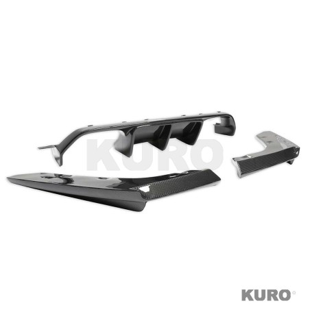 BMW M3/M4 F80/F82/F83 2014-2020 carbon suchy (dry) CARBON dyfuzor - V7