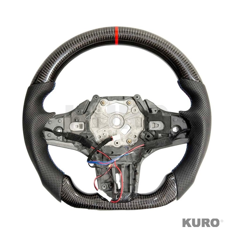 BMW GXX carbon/LEATHER FLAT BOTTOM kierownica z podgrzewanie