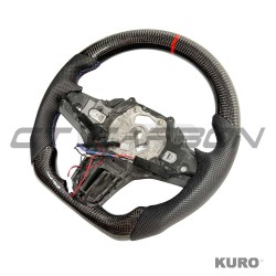 BMW GXX carbon/LEATHER FLAT BOTTOM kierownica z podgrzewanie