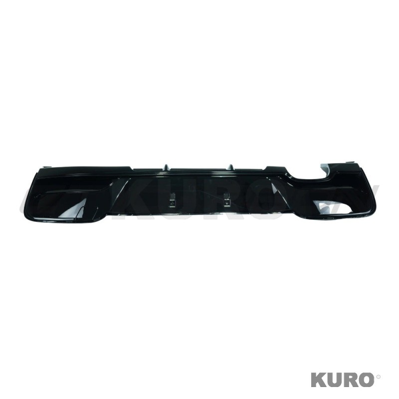 BMW 1 SERIES F20/F21 2012-2014 PRE-LCI gloss black dyfuzor - TWIN lewy TIP