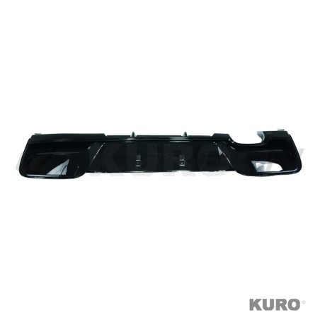 BMW 1 SERIES F20/F21 2012-2014 PRE-LCI gloss black dyfuzor - TWIN lewy TIP