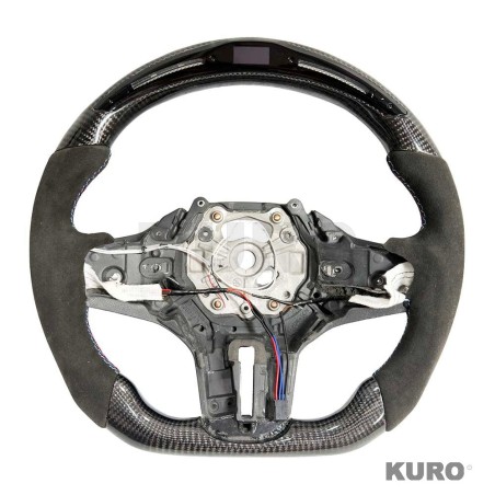 BMW GXX ALCANTARA/carbon/LED FLAT BOTTOM kierownica