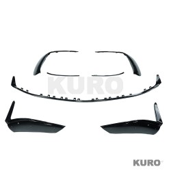 MERCEDES W206 2021+ C43 gloss black splitter przedni - V1