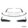 MERCEDES W206 2021+ C43 gloss black splitter przedni - V1