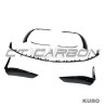MERCEDES W206 2021+ C43 gloss black splitter przedni - V1
