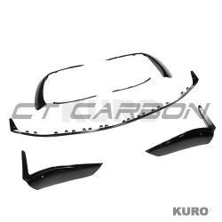 MERCEDES W206 2021+ C43 gloss black splitter przedni - V1