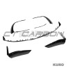 MERCEDES W206 2021+ C43 gloss black splitter przedni - V1