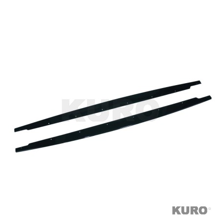 BMW 3 SERIES E90/E91 2005-2013 gloss black progi boczne - V2