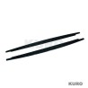 BMW 3 SERIES E90/E91 2005-2013 gloss black progi boczne - V2
