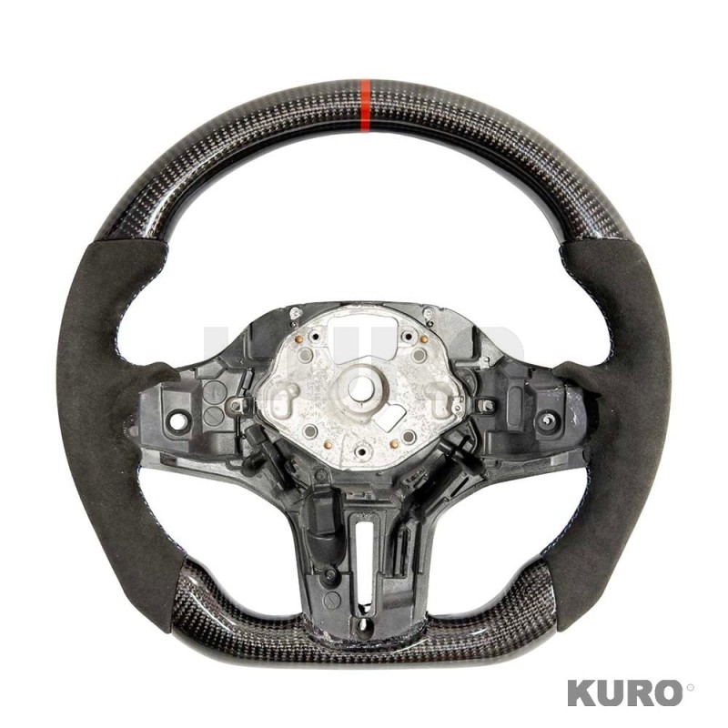 BMW GXX ALCANTARA/carbon FLAT BOTTOM kierownica - V1