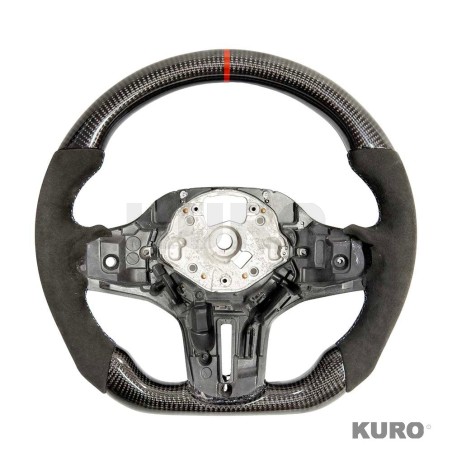 BMW GXX ALCANTARA/carbon FLAT BOTTOM kierownica - V1