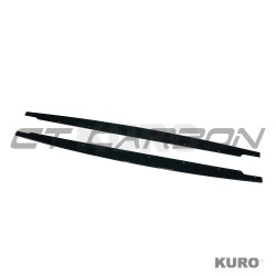 BMW 3 SERIES E90/E91 2005-2013 gloss black progi boczne - V2