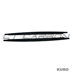 BMW 3 SERIES E90/E91 2005-2013 gloss black progi boczne - V2