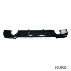 BMW 3 SERIES E92/E93 2006-2013 gloss black dyfuzor - DUAL EXIT