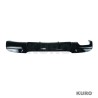 BMW 3 SERIES E90/E91 2005-2011 gloss black dyfuzor - TWIN lewy