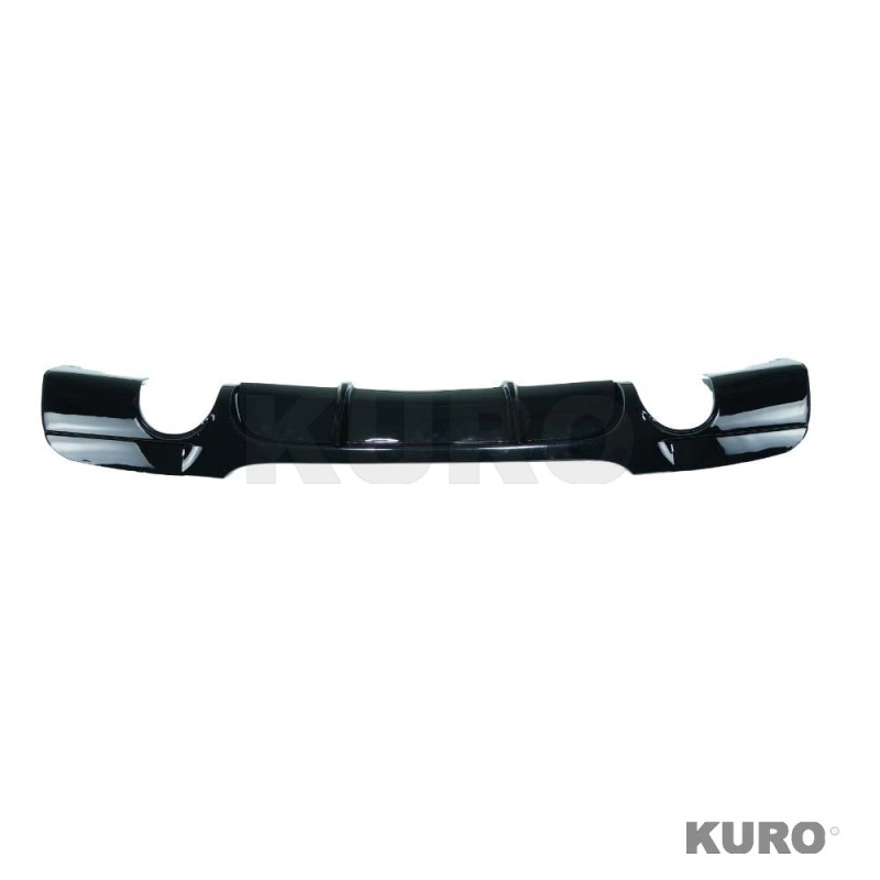 BMW 3 SERIES E90/E91 2005-2011 PRE-LCI gloss black dyfuzor - DUAL EXIT