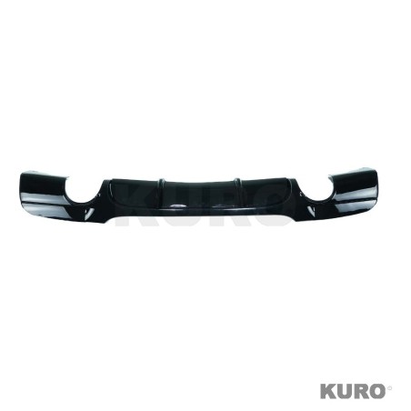 BMW 3 SERIES E90/E91 2005-2011 PRE-LCI gloss black dyfuzor - DUAL EXIT