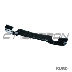 BMW 3 SERIES E90/E91 2005-2011 PRE-LCI gloss black dyfuzor - DUAL EXIT