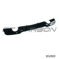 BMW 3 SERIES E90/E91 2005-2011 PRE-LCI gloss black dyfuzor - DUAL EXIT