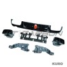 MERCEDES W205 C-CLASS sedan 2015-2021 gloss black dyfuzor & TIPS - V1